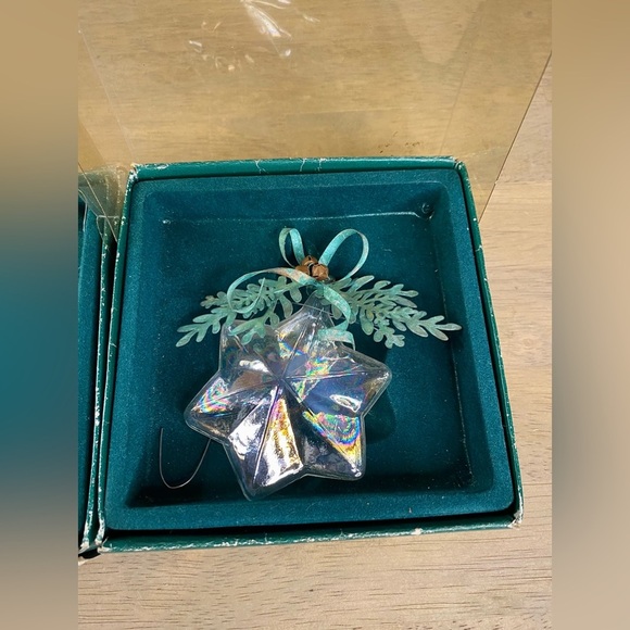 Department 56 Glass &‎ Tin Ornament Iridescent  Vintage - Picture 3 of 10